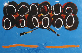Ray Mead, Untitled #26, 1985, acrylic on paper, 26 x 40 in.